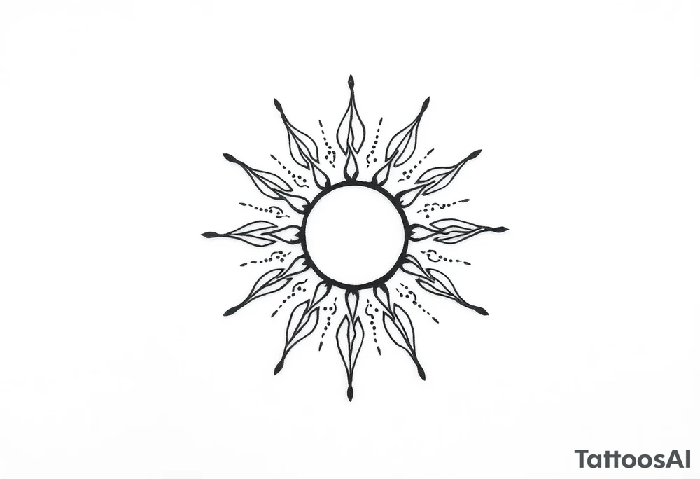 Sun tattoo idea