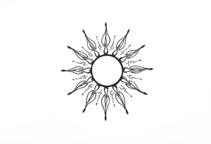 Sun tattoo idea