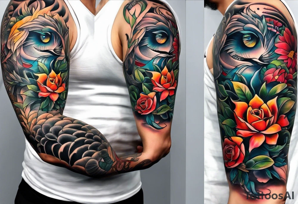 Half sleeve tattoo idea