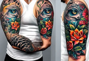 Half sleeve tattoo idea