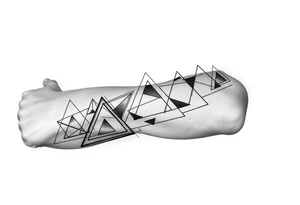 Geometry triangles tattoo idea
