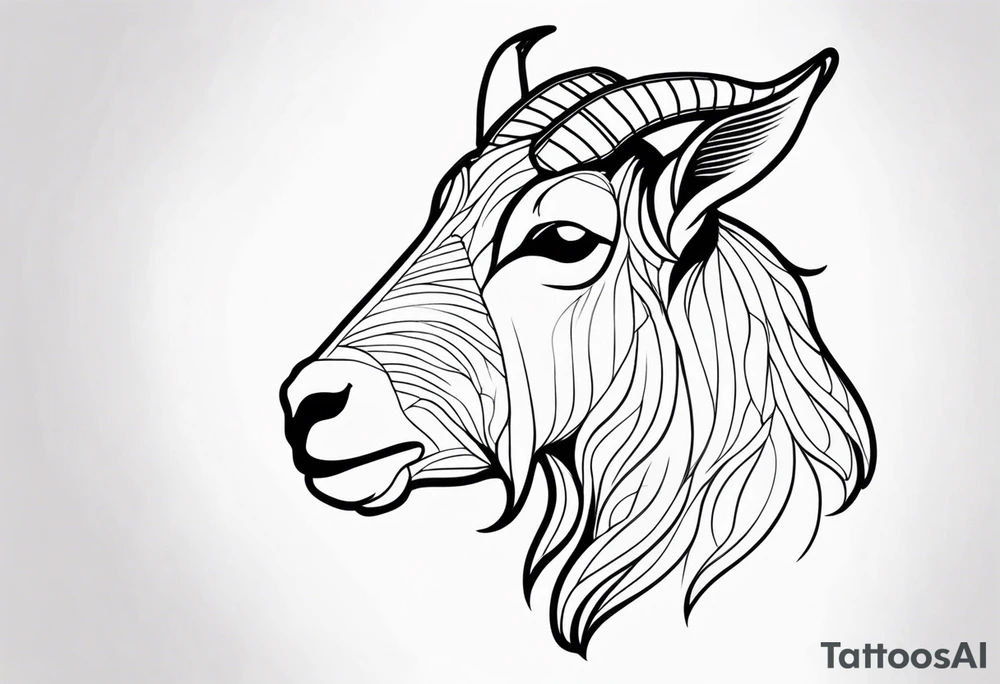 GOAT WORD tattoo idea
