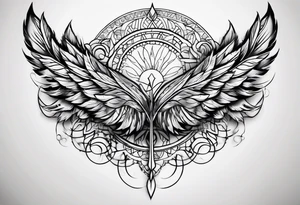 I need to cover an old tattoo of the word forever, the new tattoo should be a feather tattoo idea