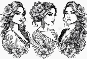 Woman’s butt tattoo idea