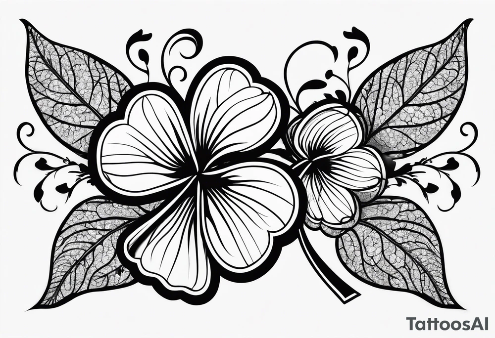 a single three leaf clover with vine tattoo idea a single three leaf clover with vine tattoo idea