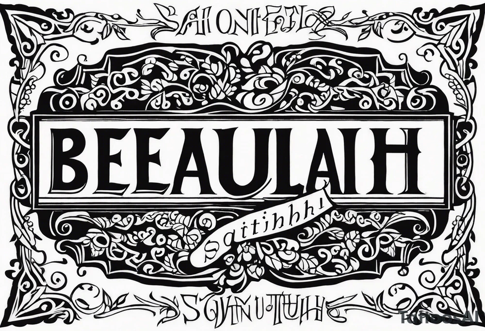 beaulah smith 25/05/70 25/05/10 tattoo idea