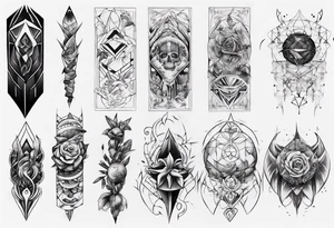 forearm cover up black tattoo sketch
wide tattoo idea