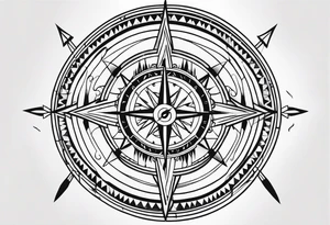 Warrior Native American heritage. Compass. Miss my father. tattoo idea