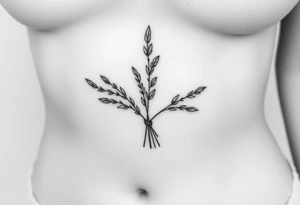 sage bundle tattoo idea