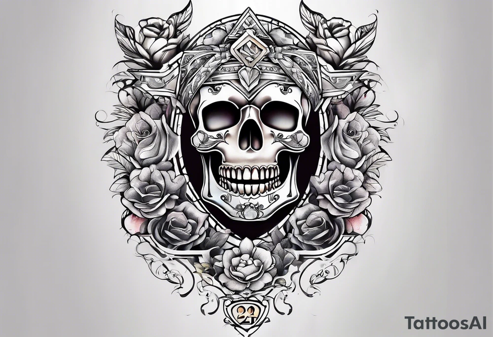 The number 24 tattoo idea