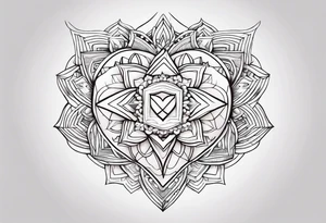 self love strength tattoo idea