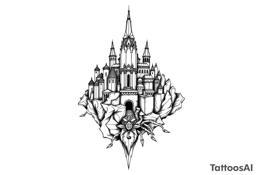 city of 
Atlantis tattoo idea