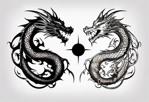Two Dragons, Yin Yang tattoo idea