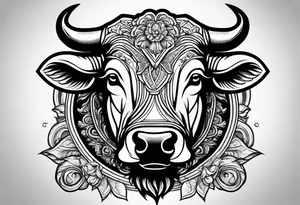 Cigars, booze, bull fighting tattoo idea