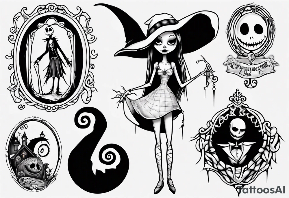 Nightmare before Christmas Sally tattoo idea