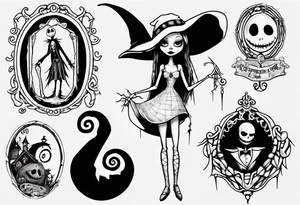 Nightmare before Christmas Sally tattoo idea