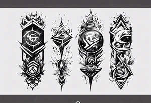 Finding peace in gaming forearm tattoo tattoo idea