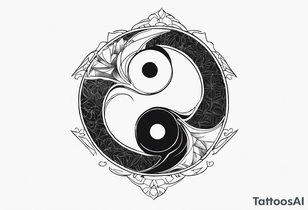 daftpunk ying yang tattoo idea