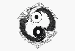 daftpunk ying yang tattoo idea