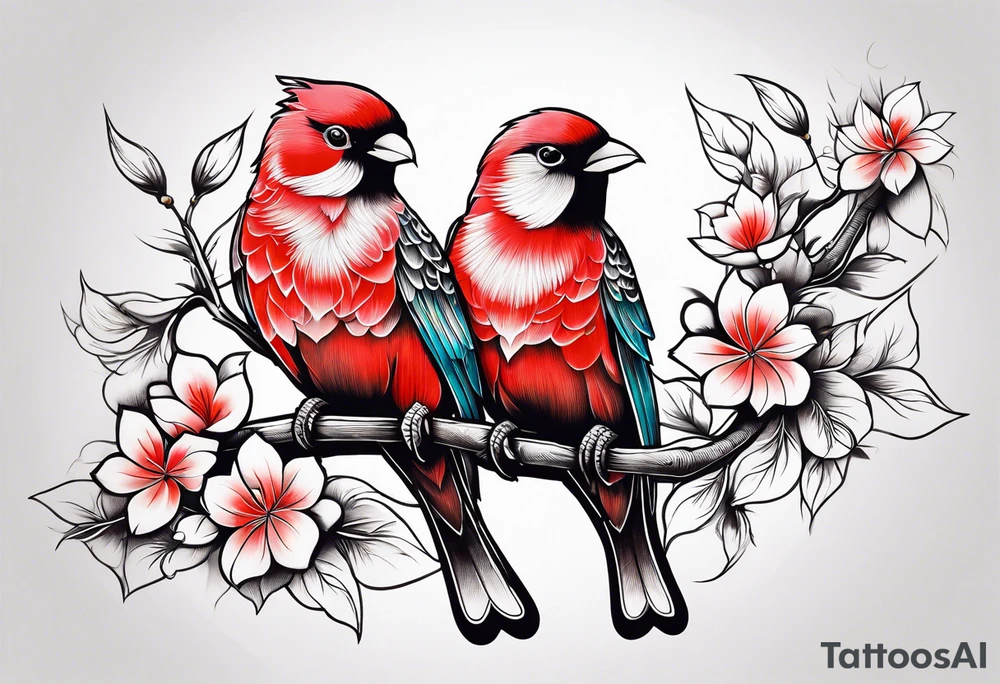 Love birds tattoo idea