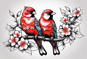Love birds tattoo idea