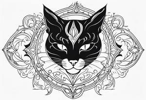Feline spectre tattoo idea