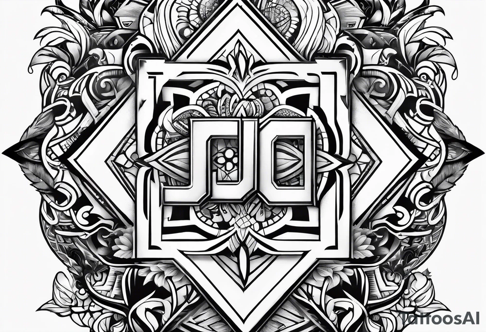 Initials JC tattoo idea