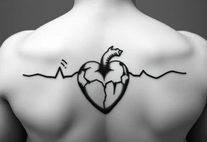 heart beat voyage tattoo idea
