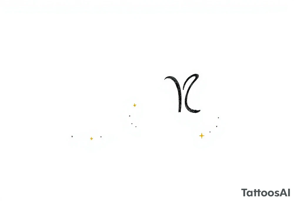 Castor and pollux star  Gemini zodiac 
constellation tattoo idea