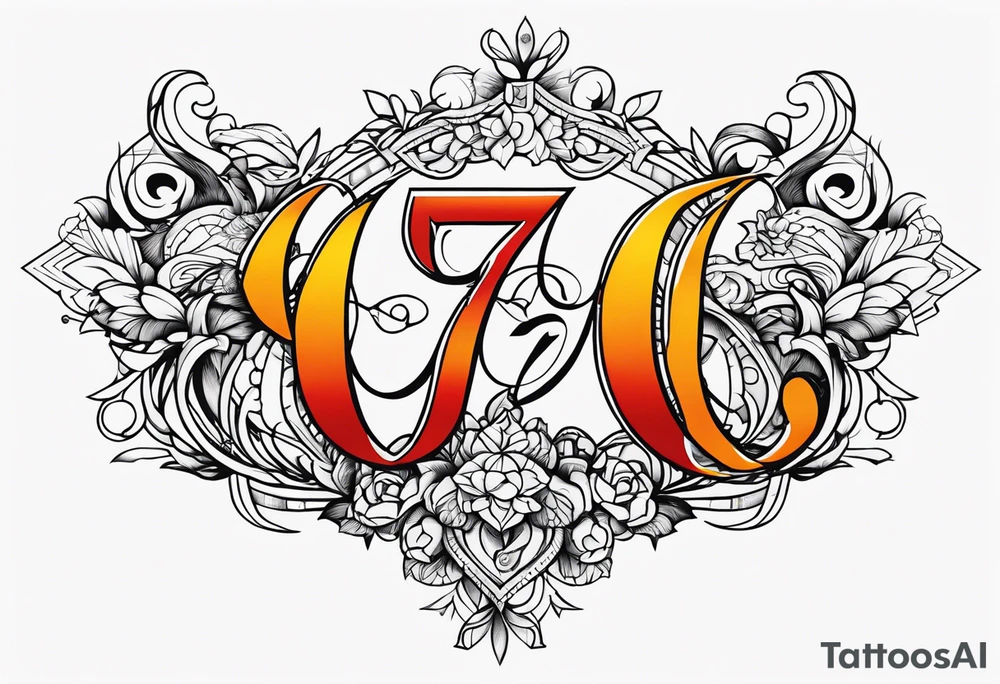 Crossed out number 9728 tattoo idea