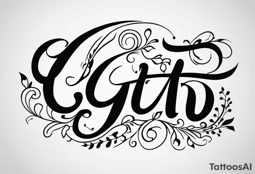 Giti cursive tattoo idea
