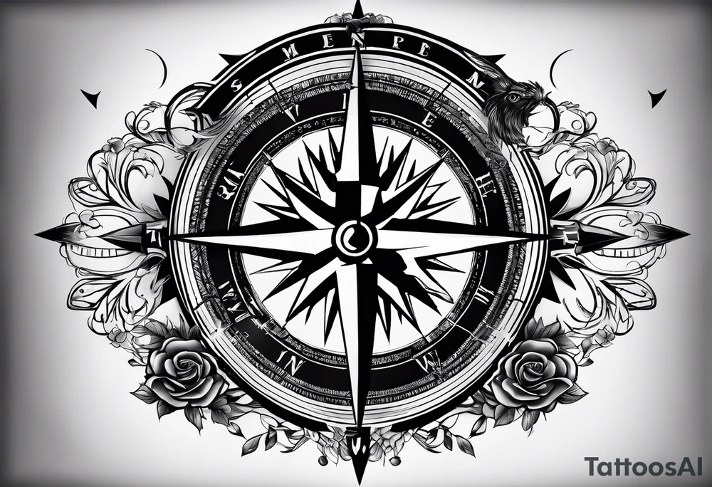 Compass mind compass tattoo idea
