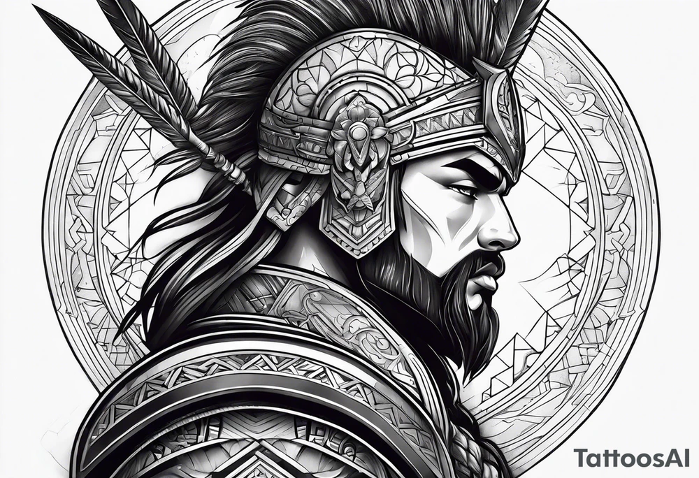 A warrior tattoo idea