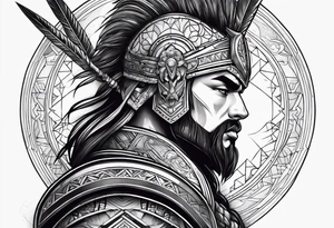 A warrior tattoo idea