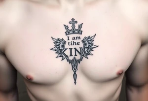 I am the king tattoo idea