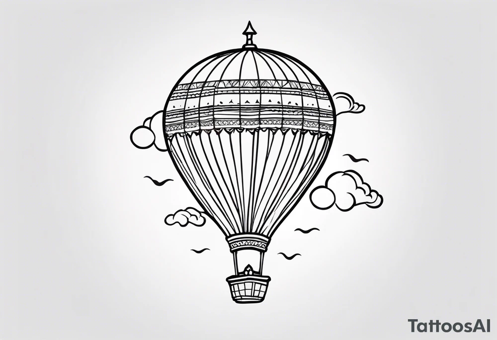 hotballoon ornemental tattoo idea
