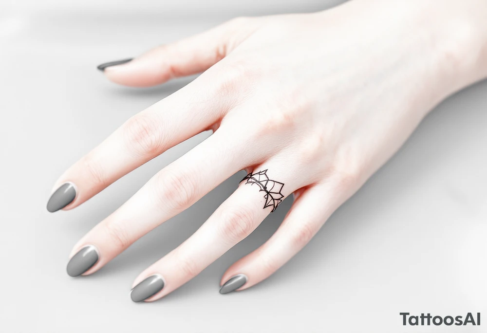 A thin, delicate ring tattoo tattoo idea