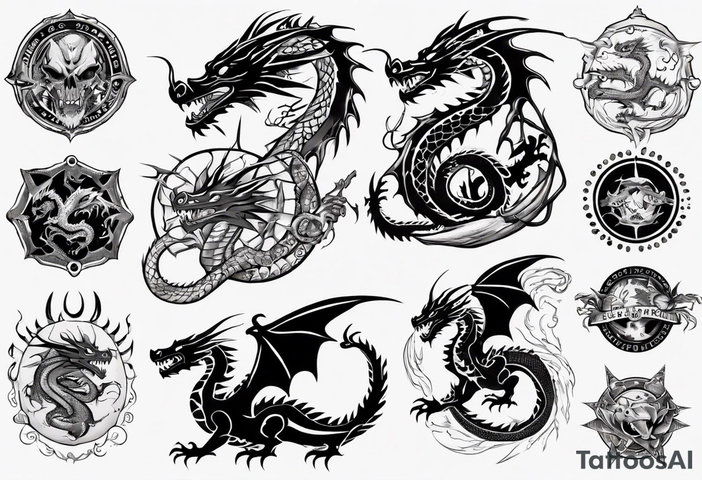 dragon tattoo idea