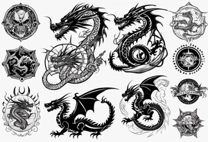 dragon tattoo idea