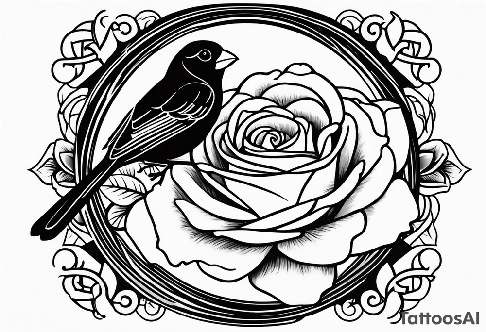 breast cancer memorial forearm tattoo incorporating roses and a cardinal into the tattoo tattoo idea