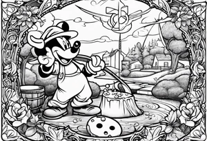 Jesus Christ
Is jackhammering Mickey Mouse in the doo-doo hole
With a lawn dart as Garth Brooks gives birth to something
Resembling a cheddar cheese log with almonds on Santa Claus's tummy-tum tattoo idea