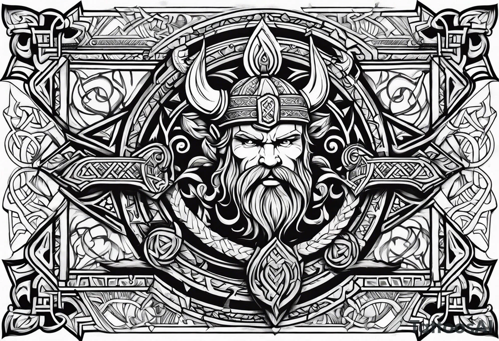 Viking ornament tattoo idea