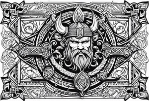Viking ornament tattoo idea