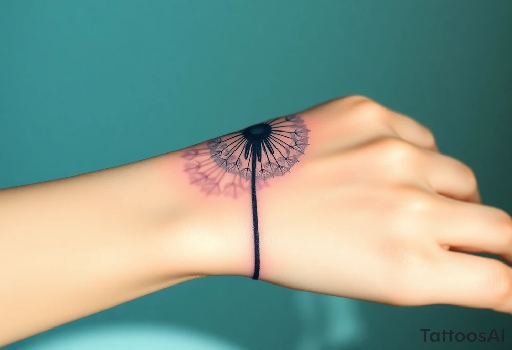 Dandelion real 
with shadows tattoo idea