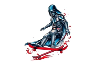 MEMORY TATTOO
blue and red Darth Vader skateboarding outdoor
"Darth Carter"
12/29/88-01/06/24 tattoo idea