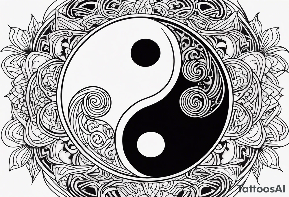 Yin Yang tattoo idea