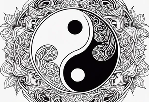 Yin Yang tattoo idea
