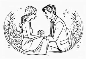 COUPLE WEDDING tattoo idea