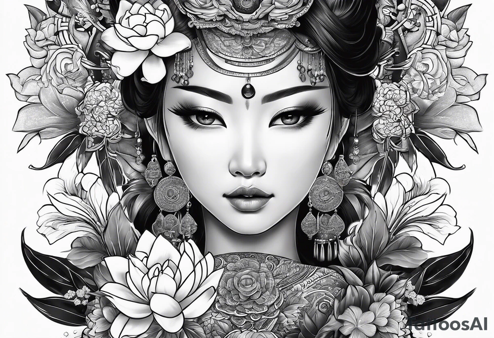 vietnamese bau cua tattoo idea
