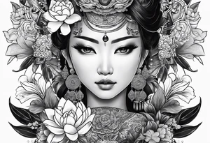 vietnamese bau cua tattoo idea